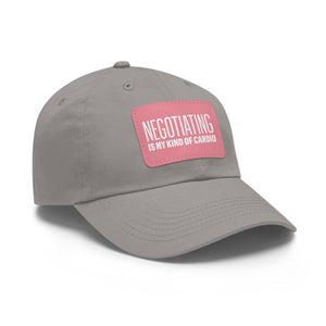 Negotiating Is My Kind of Cardio Hat with Leather Patch