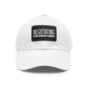 Negotiating Is My Kind of Cardio Hat with Leather Patch